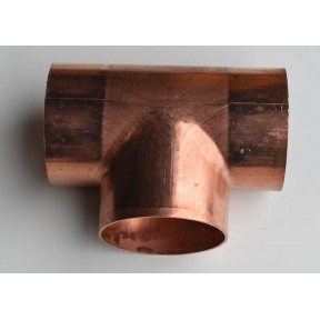 Copper end feed equal tee LB611